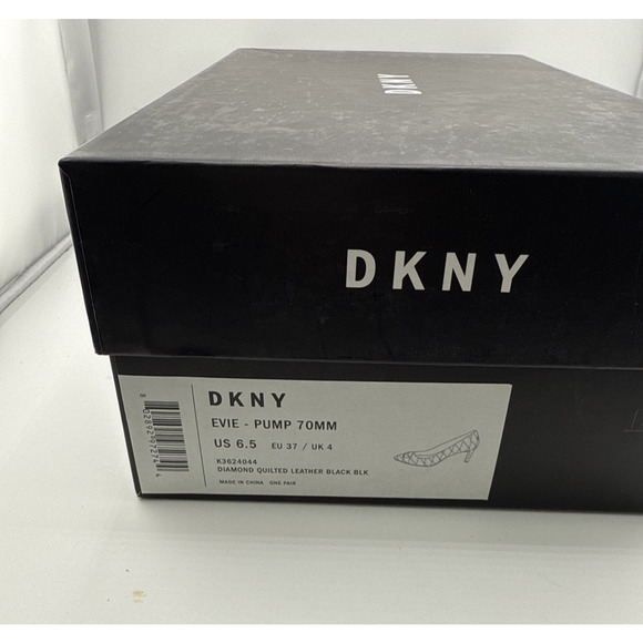 DKNY Womens Evie Black Quilted Leather Pointed Toe Classic Pumps Size 6.5 US NWB - Picture 11 of 12